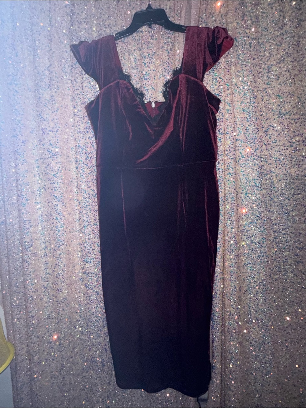 Oxblood Velvet Baudelaire wiggle